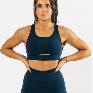 Alphalete Trinity Bra  - S - Tuxedo Blue